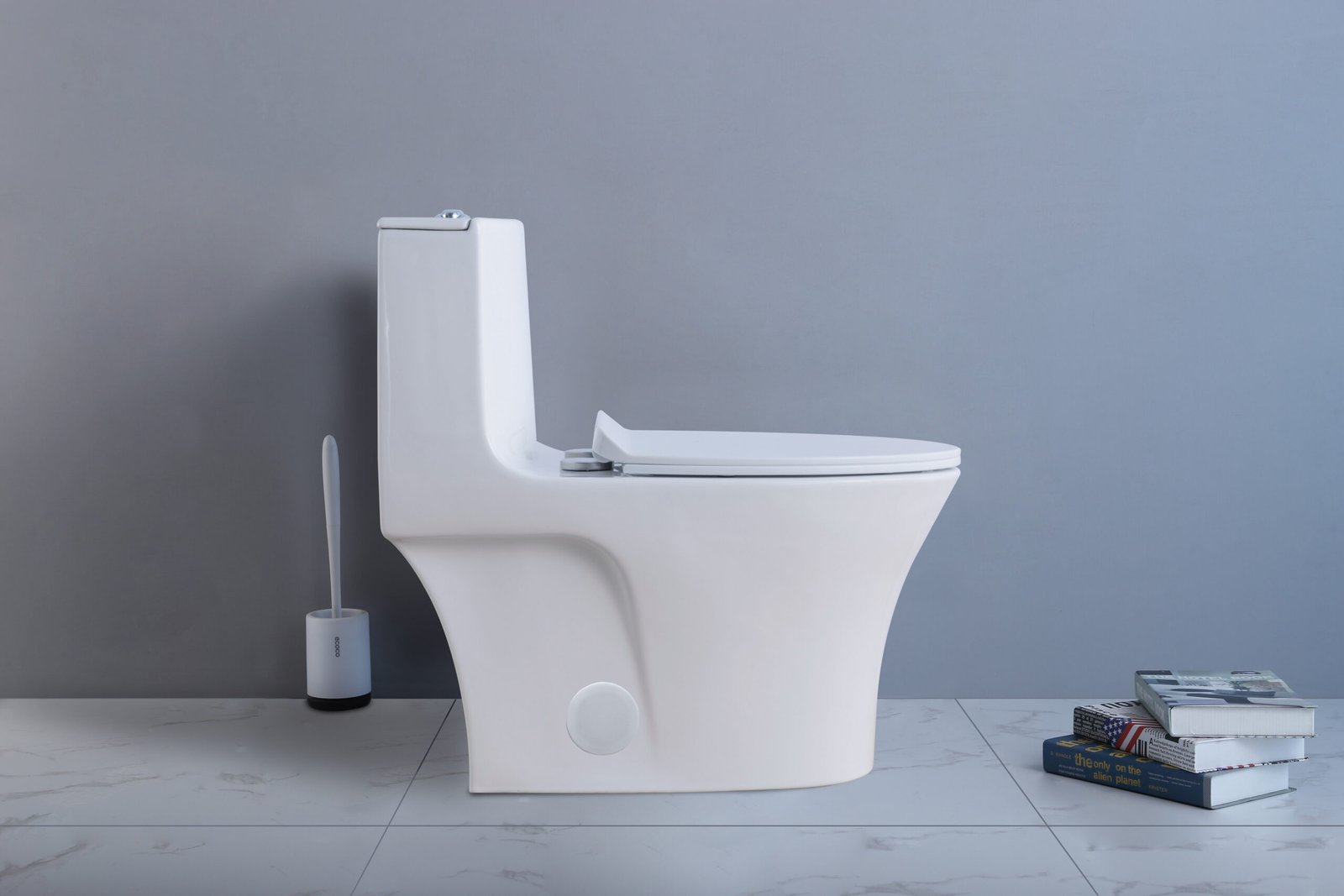 UNIVO U-0382Z Modern One Piece Ceramic Toilet – White - CONSTRADE